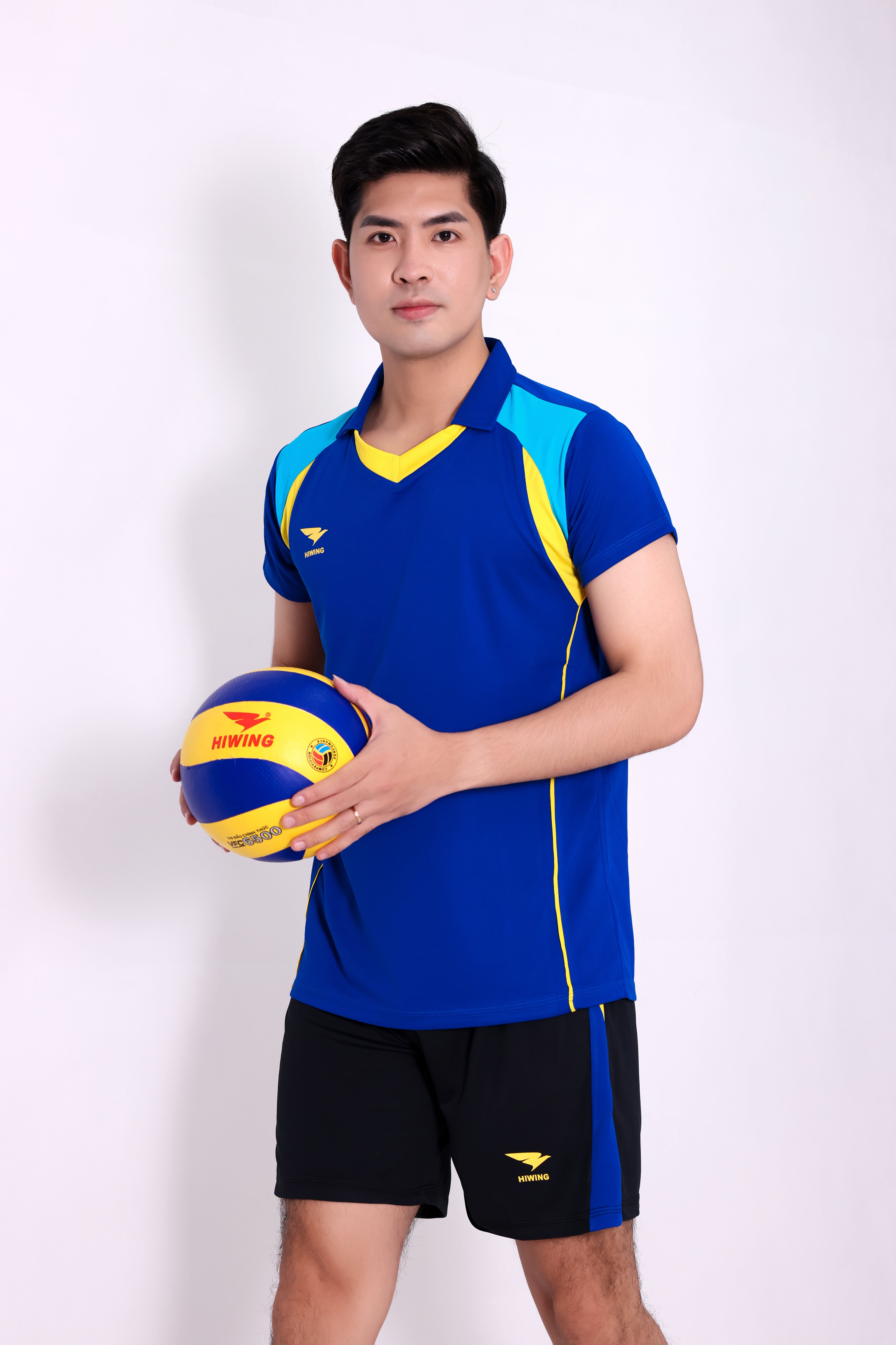 Áo bóng chuyền Nam chính hãng Hiwing H10 – Màu Xanh bích